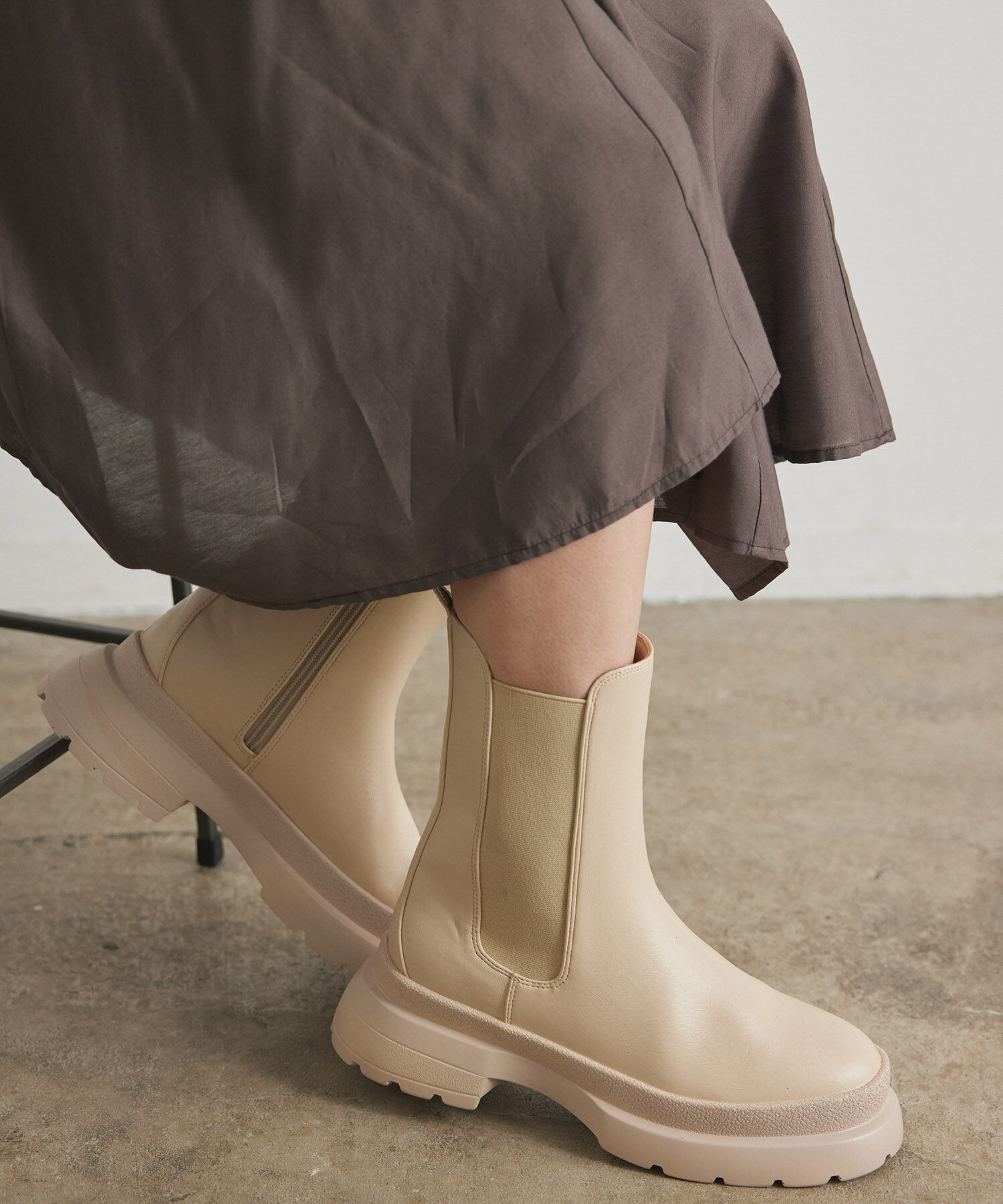 Juze「【新色追加】【軽量】やわらかな履き心地。トラックソールサイドゴアブーツ」|その他|