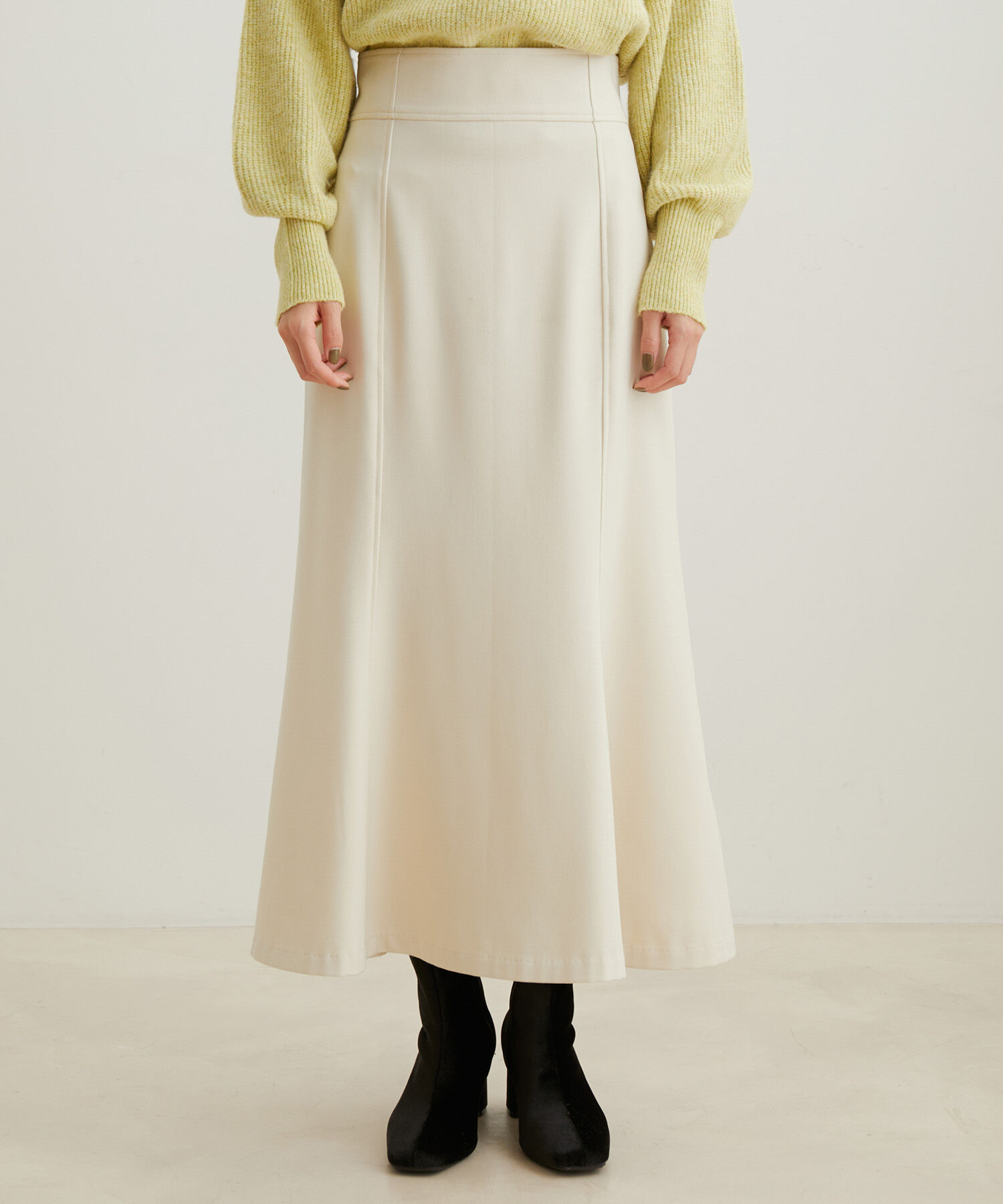 VIS「【HOT BEAUTY STRETCH】チェック＆無地マーメイドスカート【洗える】」|スカート|