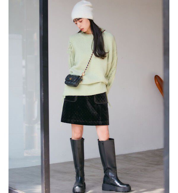 VIS「アンゴラ混ニットビーニー」|ニット帽|