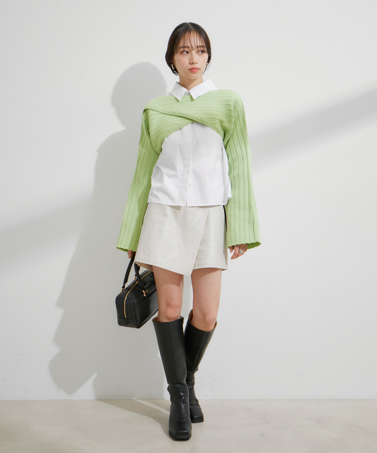 VIS「【STAYC/SIEUN着用】レイヤードニットプルオーバー」|ニット・セーター|