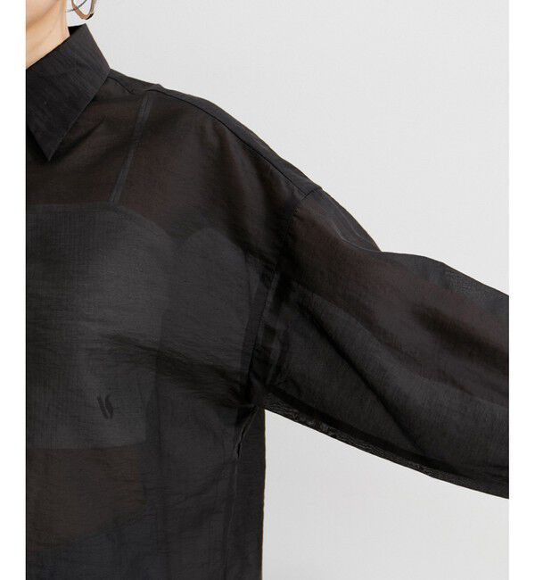 VIS「メタル釦シンプルシアーシャツ」|シャツ・ブラウス|