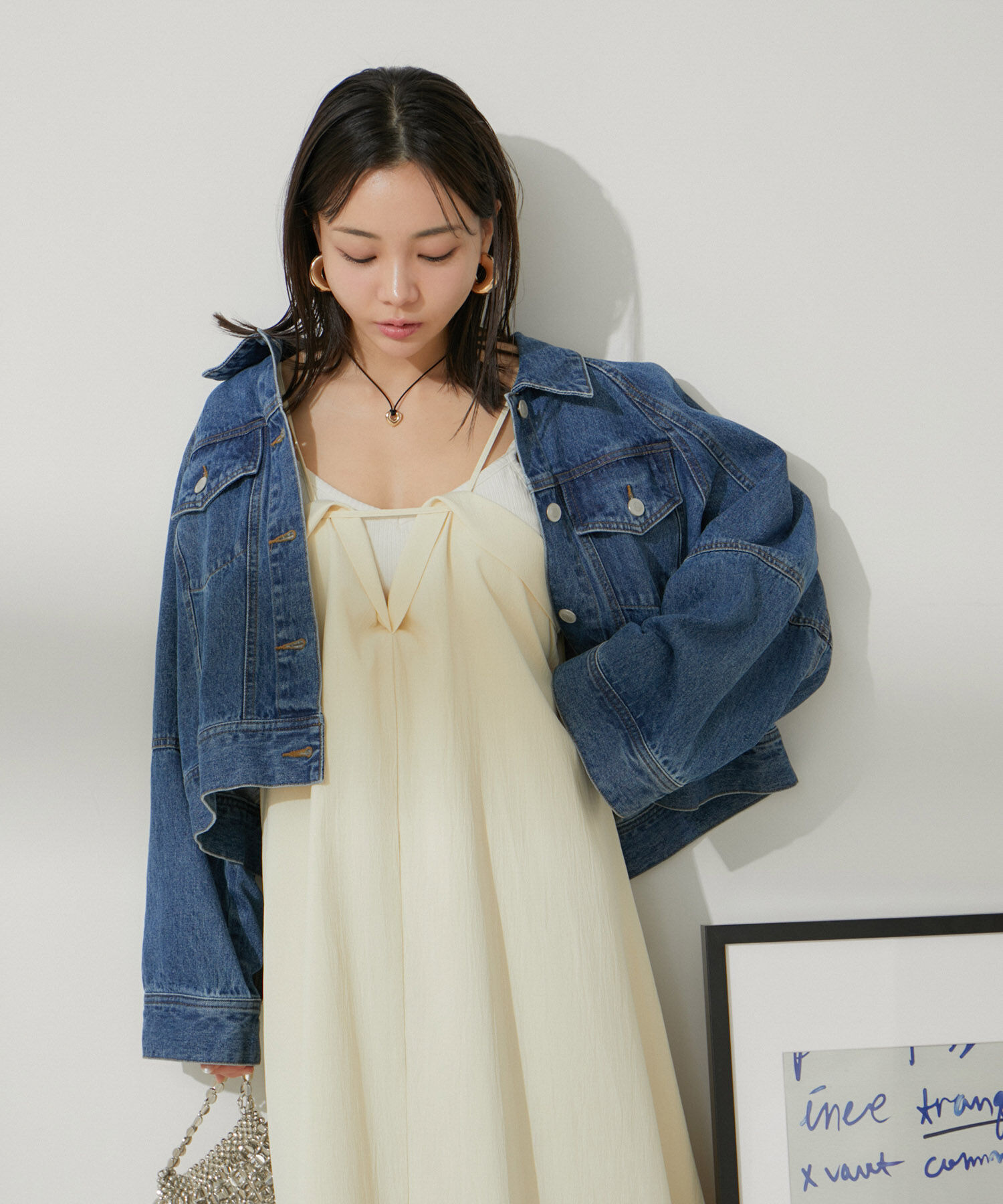 VIS「レイヤーデザインキャミワンピース【洗える】」|ワンピース|