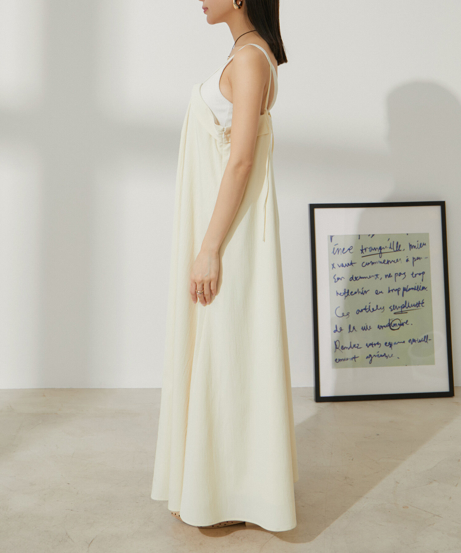 VIS「レイヤーデザインキャミワンピース【洗える】」|ワンピース|