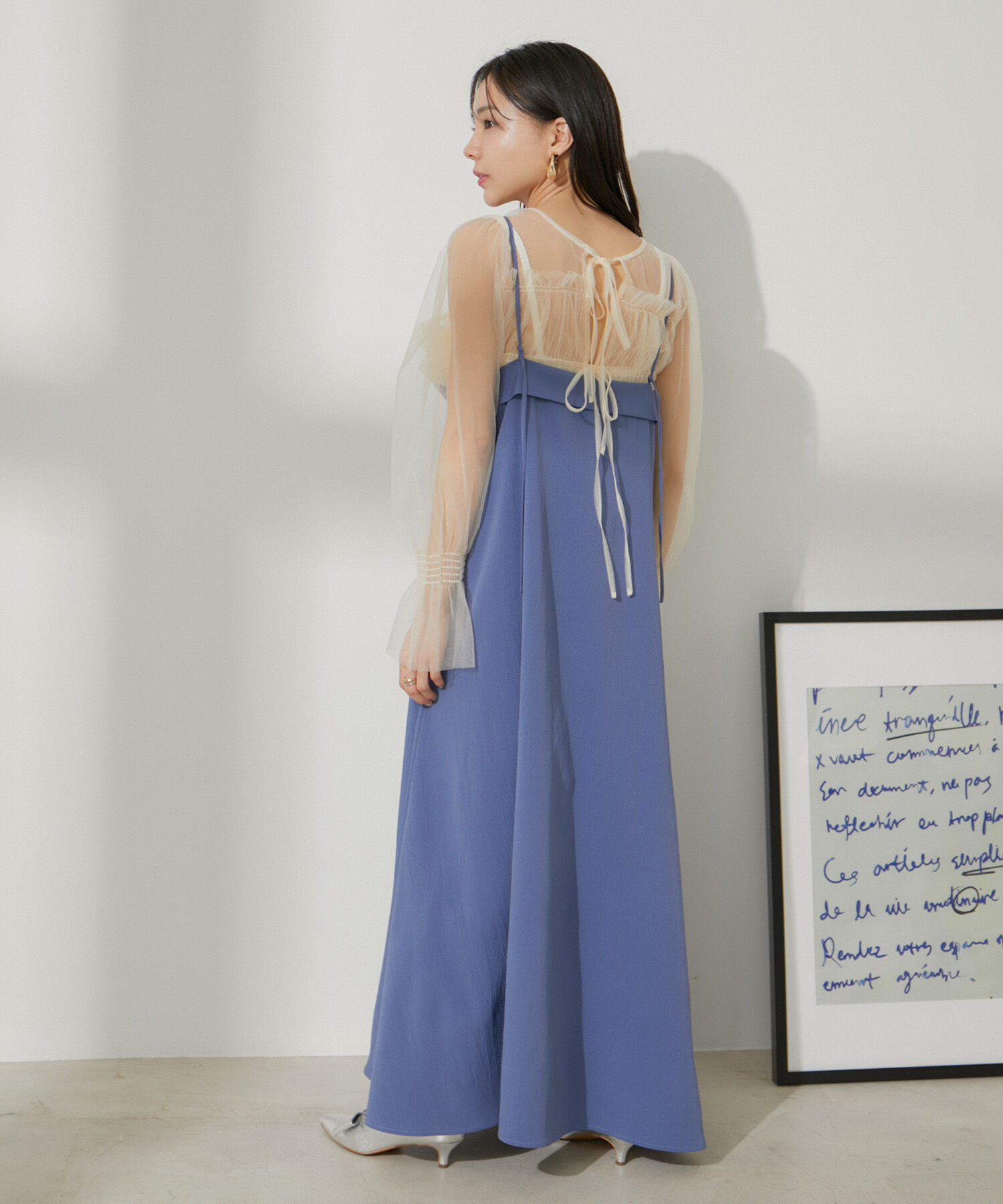 VIS「レイヤーデザインキャミワンピース【洗える】」|ワンピース|