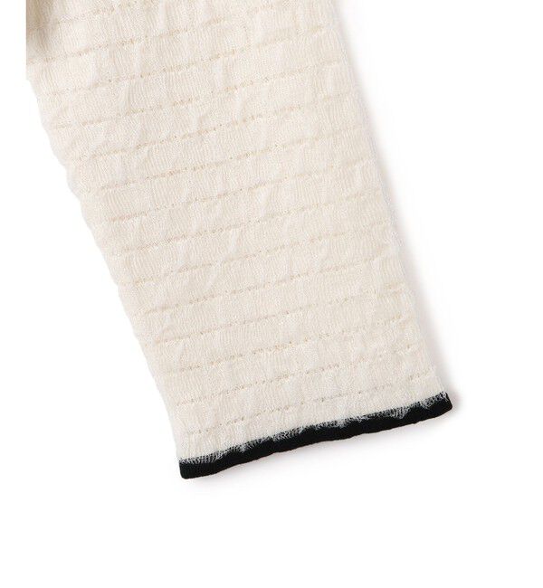 VIS「オーガンジーメタルボタンニットカーディガン」|カーディガン|