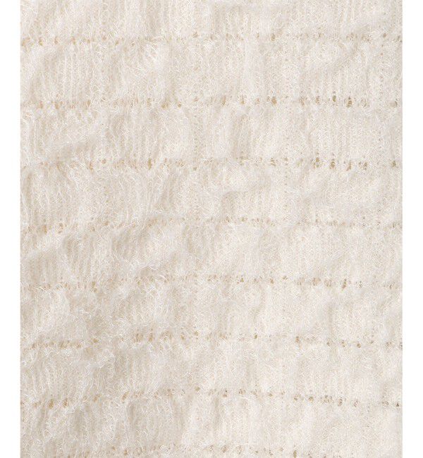 VIS「オーガンジーメタルボタンニットカーディガン」|カーディガン|