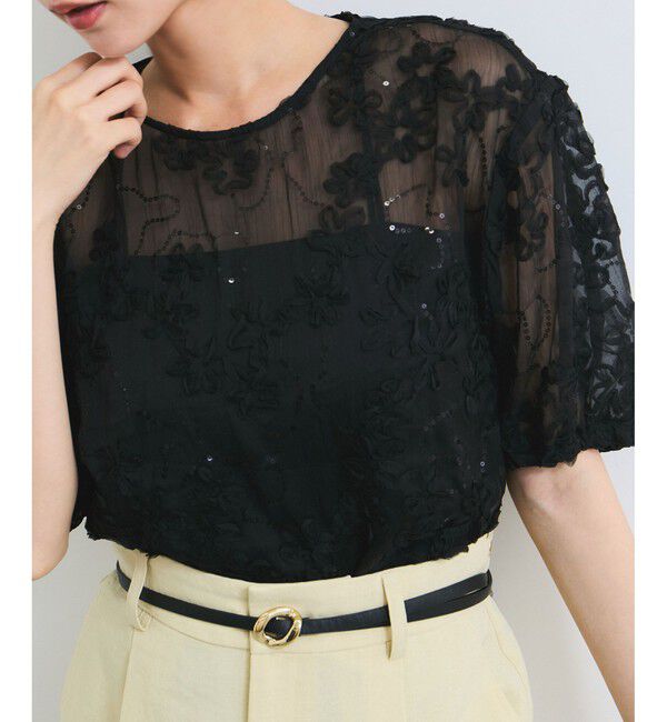 VIS「コード刺繍シアープルオーバー」|Tシャツ・カットソー|