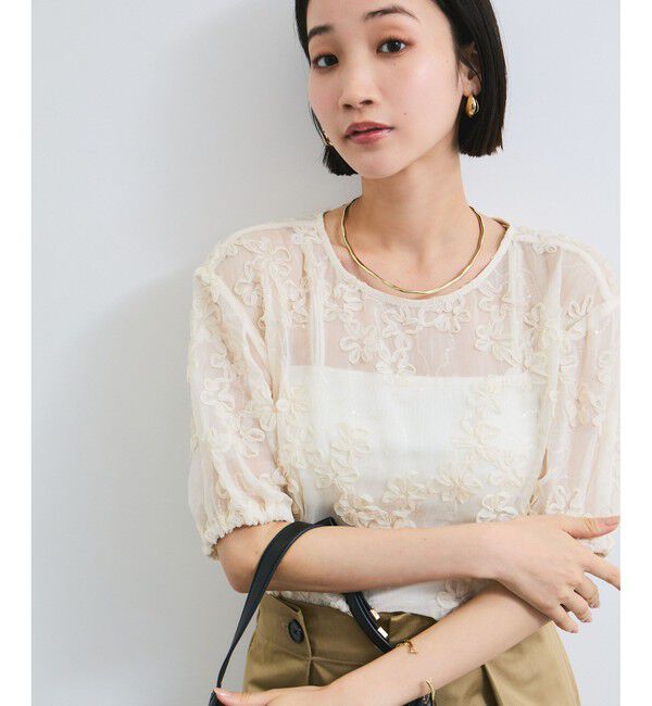 VIS「コード刺繍シアープルオーバー」|Tシャツ・カットソー|