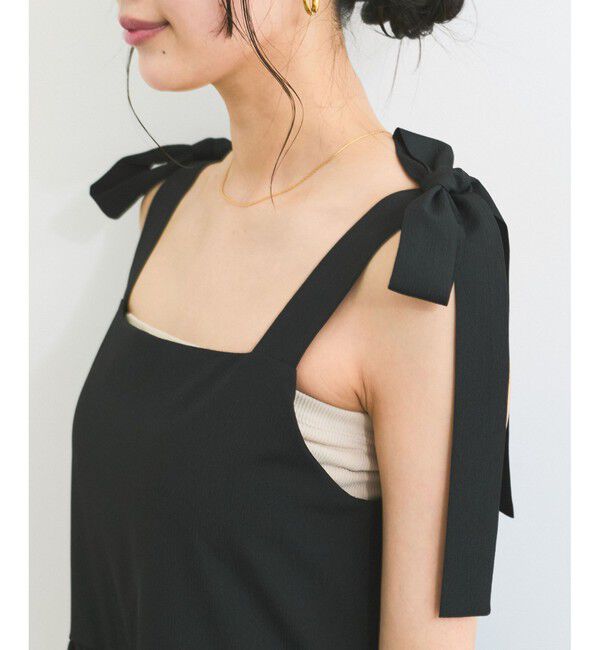 VIS「【WEB限定】ロングストラップサマードレス」|ワンピース|