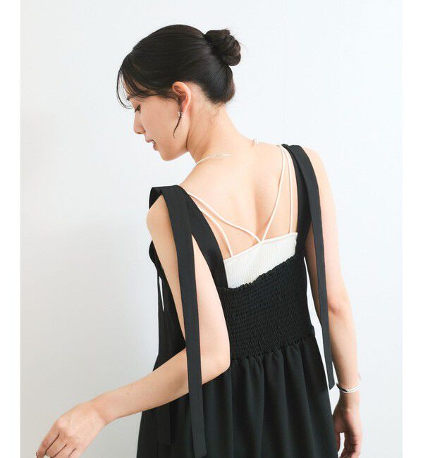 VIS「【WEB限定】ロングストラップサマードレス」|ワンピース|