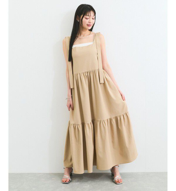 VIS「【WEB限定】ロングストラップサマードレス」|ワンピース|
