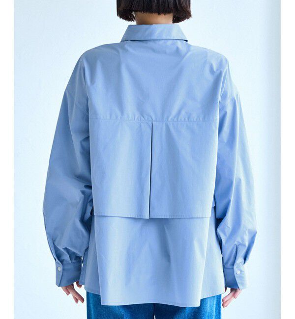 VIS「裾ティアードオーバーシャツ/UVケア・イージーケア」|シャツ・ブラウス|