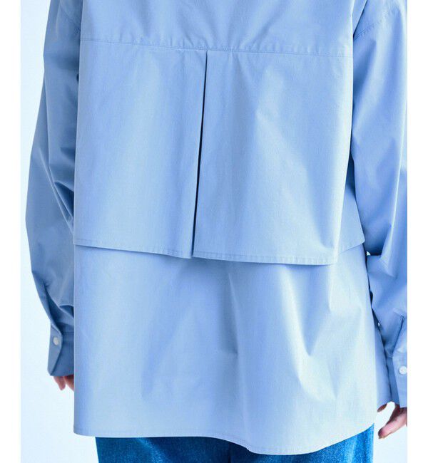 VIS「裾ティアードオーバーシャツ/UVケア・イージーケア」|シャツ・ブラウス|