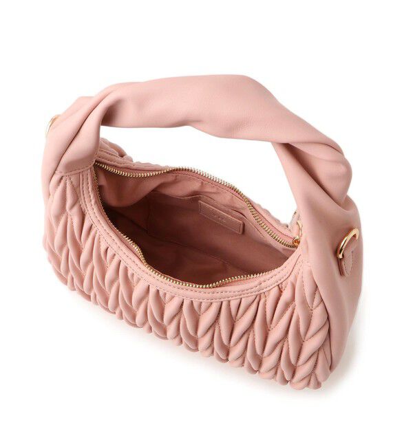 VIS「【2WAY】ねじりハンドルキルティングバッグ」|ハンドバッグ|