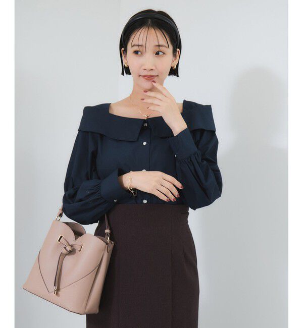 VIS「オフショルライクロングスリーブブラウス/イージーケア」|シャツ・ブラウス|