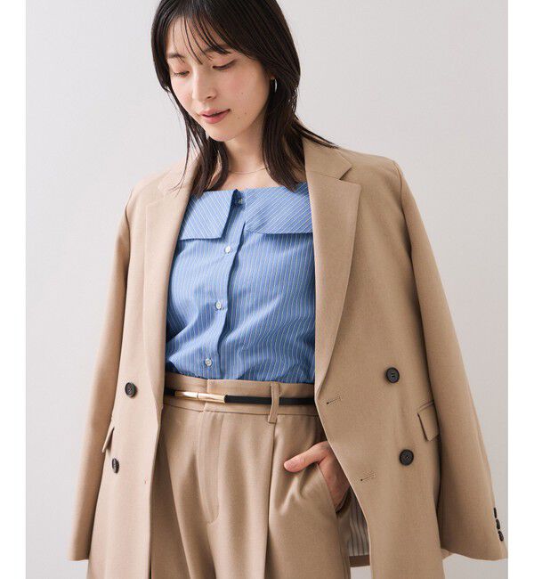 VIS「オフショルライクロングスリーブブラウス/イージーケア」|シャツ・ブラウス|