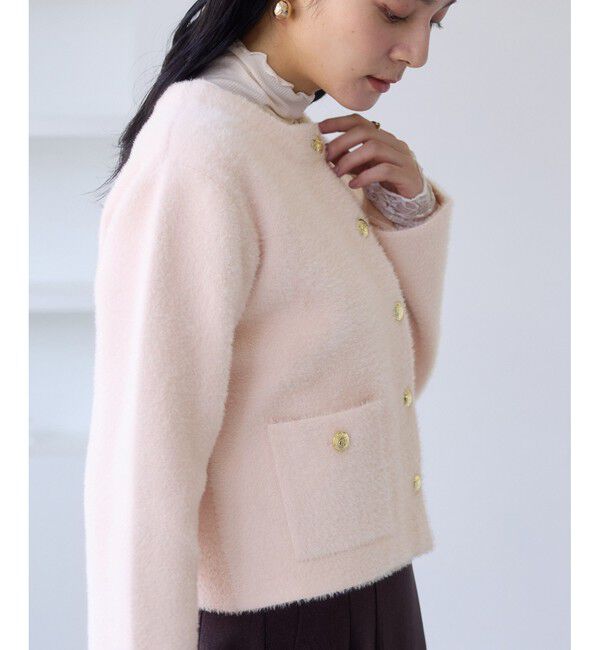 VIS「接結ミニフェザーニットジャケットカーディガン/一部WEB限定カラー」|カーディガン|