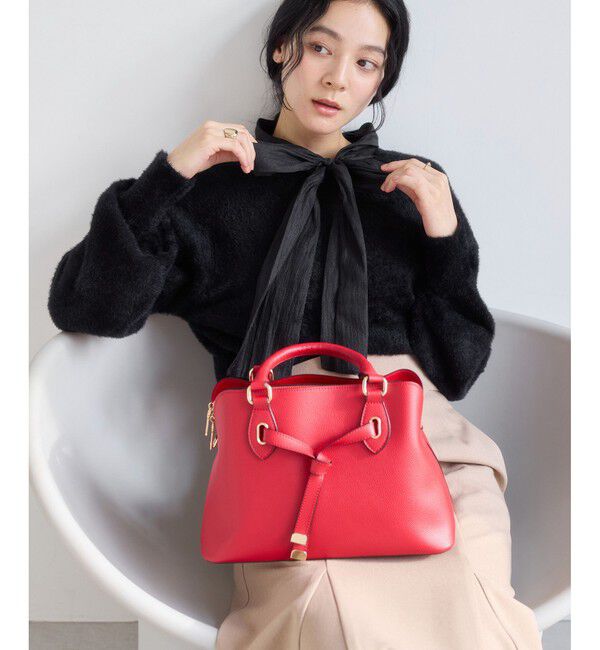 VIS「シアーボウタイリボン付きフェザーニットプルオーバー/2WAY・イージーケア」|ニット・セーター|