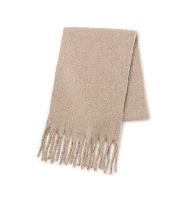 VIS「ふわふわフリンジマフラー/静電気防止」|マフラー|