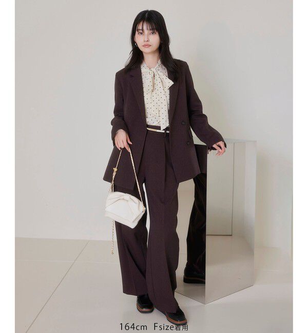 VIS「ベロアボウタイドットカットソー」|Tシャツ・カットソー|