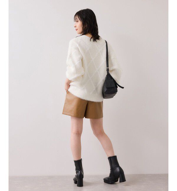 VIS「アーガイルフェザーニット/2WAY・イージーケア」|ニット・セーター|