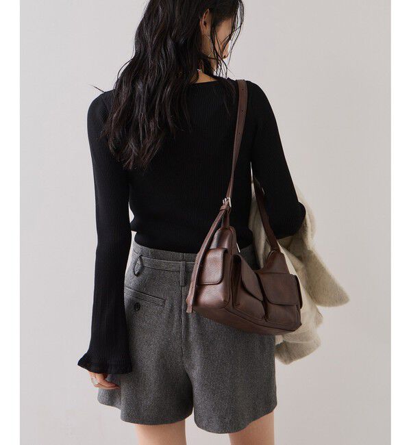 VIS「袖口レース編みニットプルオーバー」|ニット・セーター|