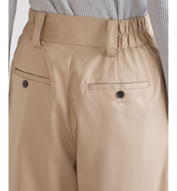 VIS「フロントタックデザインワイドパンツ」|チノ|