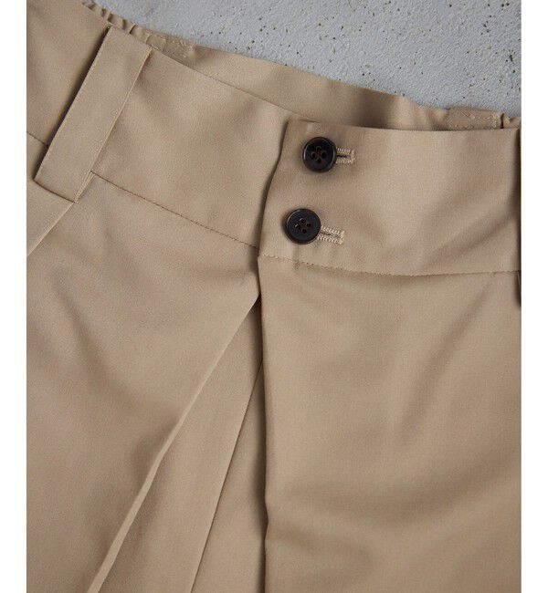 VIS「フロントタックデザインワイドパンツ」|チノ|