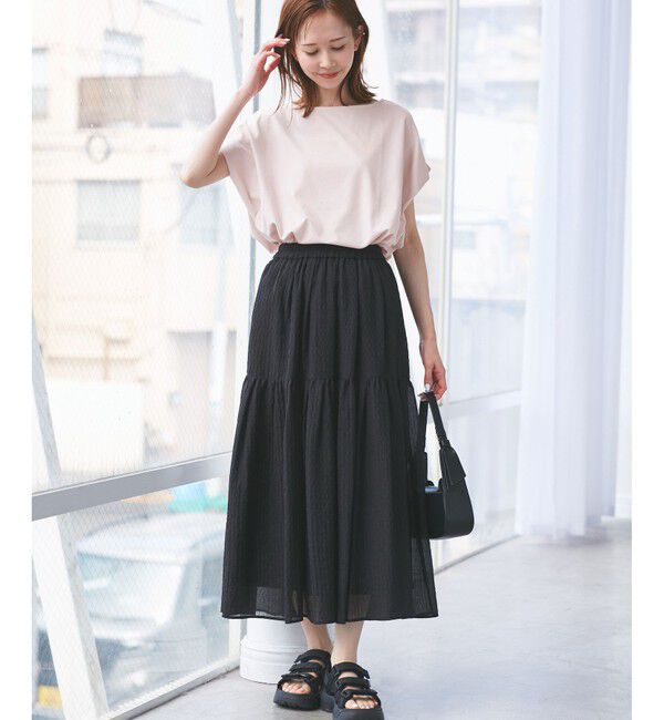 Rope&rsquo;Picnic「マルチファンクション二の腕すっきり見えカットトップス」|Tシャツ・カットソー|