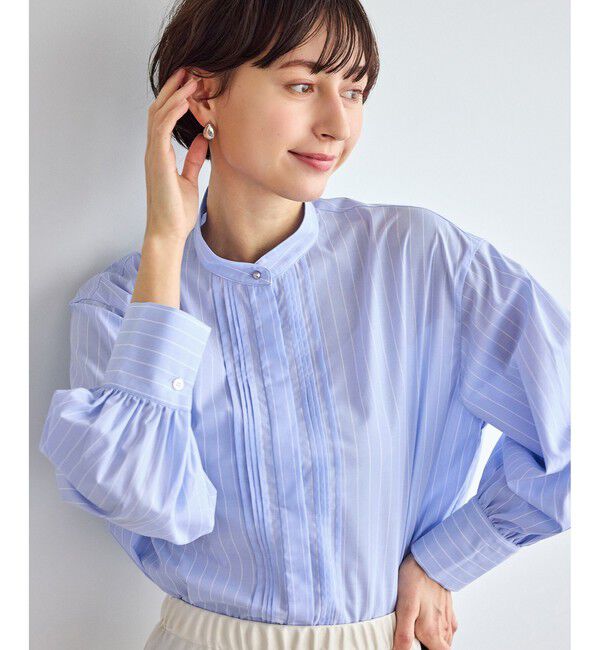 Rope&rsquo;Picnic「ボウタイリボンシャツ/花粉ガード・防シワ」|シャツ・ブラウス|