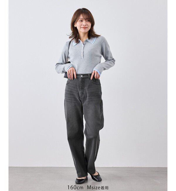 Rope&rsquo;Picnic「ウエストシェイプハイライズマムジーンズ」|デニム|