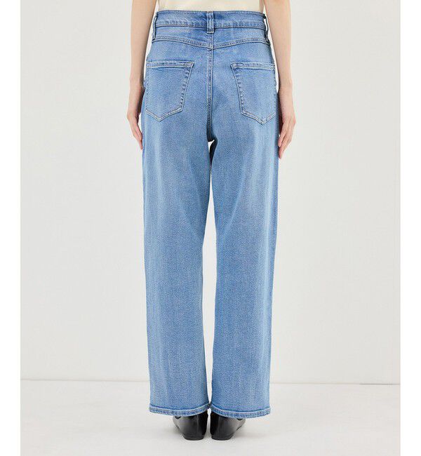 Rope&rsquo;Picnic「ウエストシェイプハイライズマムジーンズ」|デニム|