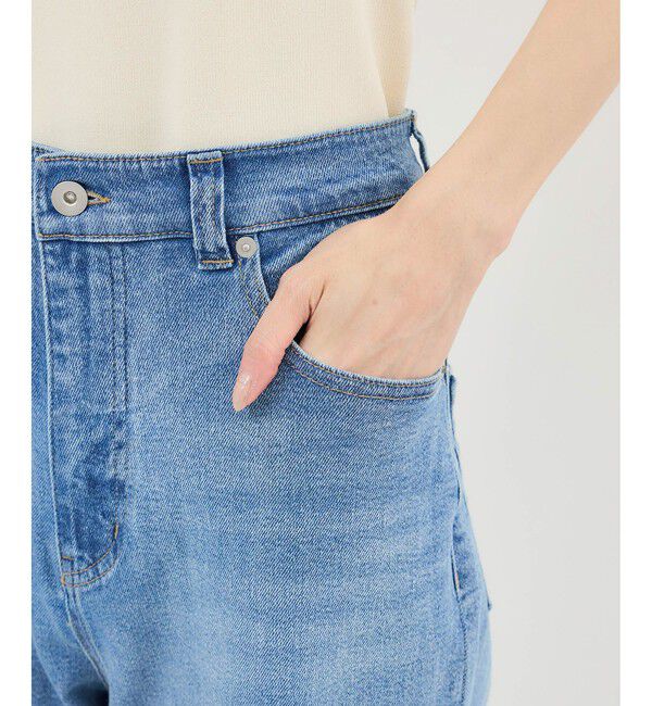 Rope&rsquo;Picnic「ウエストシェイプハイライズマムジーンズ」|デニム|