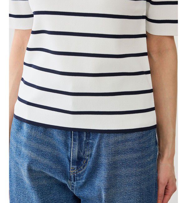 Rope&rsquo;Picnic「八方映えニット ハーフスリーブニット/UVカット・接触冷感・イージーケア」|ニット・セーター|