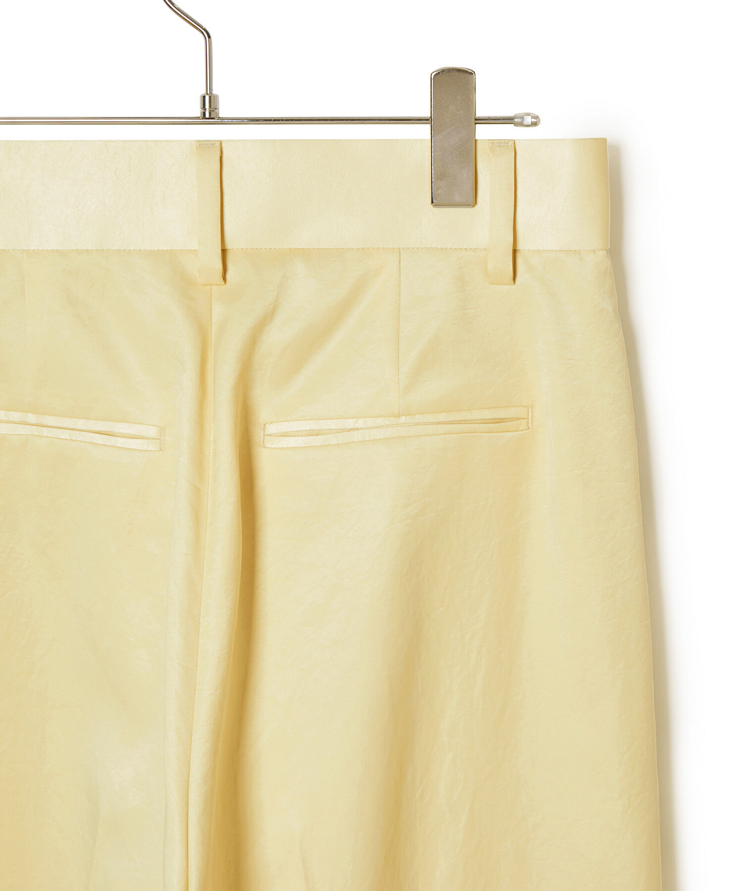 ADAM ET ROPE'「【環境配慮】ビンテージサテンサイドタックパンツ」|その他|