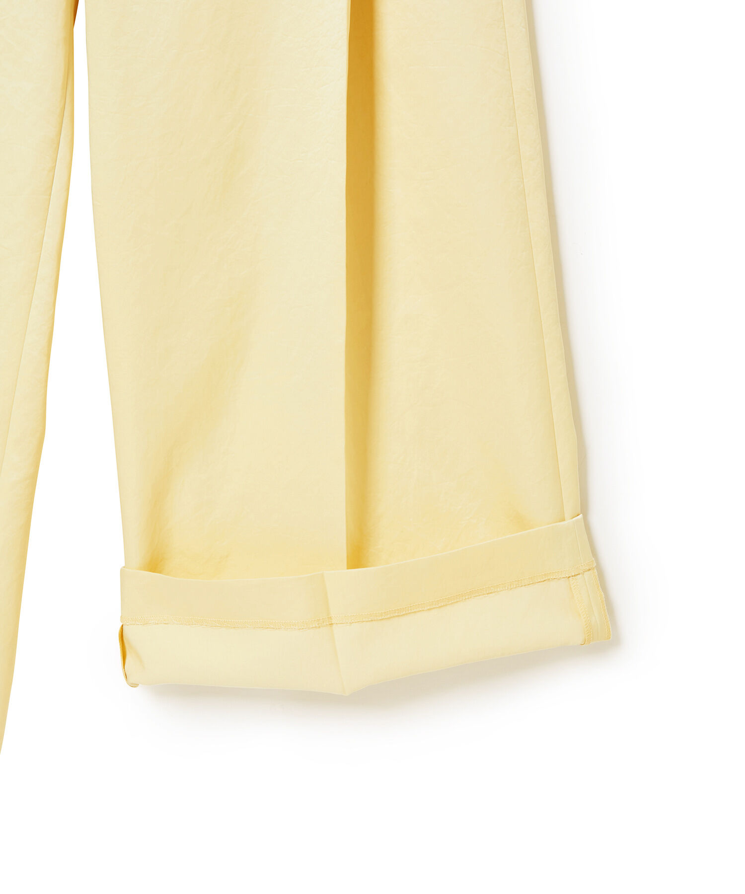 ADAM ET ROPE'「【環境配慮】ビンテージサテンサイドタックパンツ」|その他|