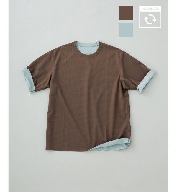 ADAM ET ROPE'「リバーシブル スムース Tシャツ」|Tシャツ・カットソー|ブラウン(20)