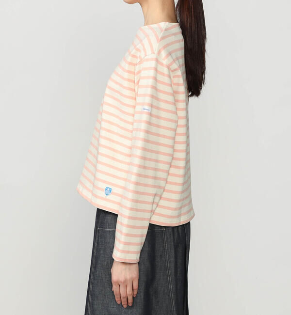 ORCIVAL「ORCIVAL | コットンロード クルーネック ワイドフレンチバスクTシャツ WOMEN」|Tシャツ・カットソー|
