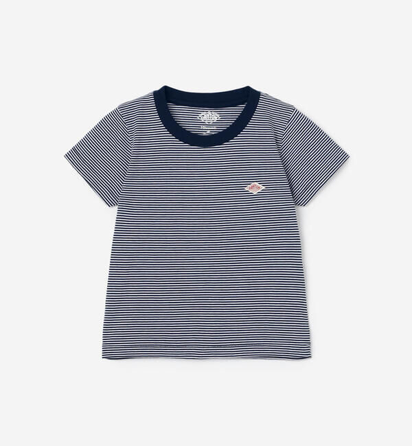DANTON「DANTON | キッズ クルーネックTシャツ STRIPE」|その他|NAVY系1