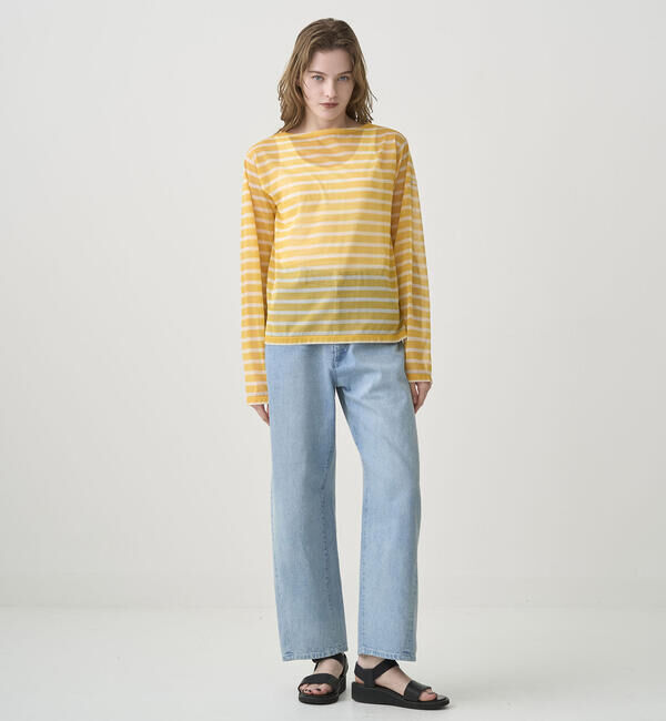 ORCIVAL「ORCIVAL | シースルー ボートネック長袖カットソー WOMEN」|Tシャツ・カットソー|