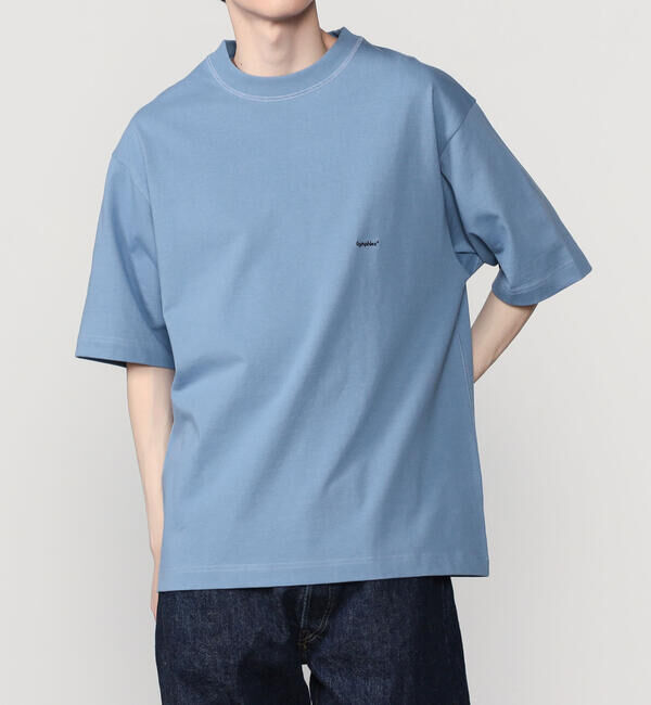 GYMPHLEX「Gymphlex | ロゴ刺繍 半袖ビッグTシャツ MEN」|Tシャツ・カットソー|BLUE系1