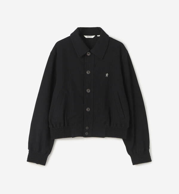 GYMPHLEX「Gymphlex | ツイルジャージー ショートブルゾン WOMEN」|その他|BLACK