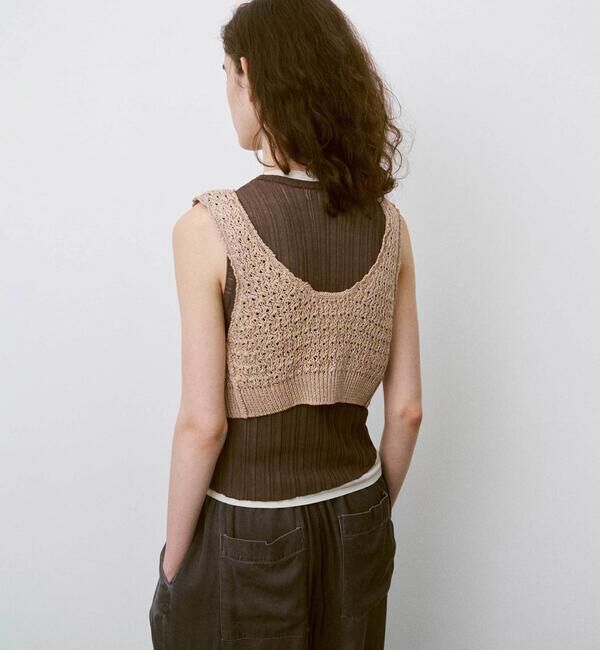 UNFIL「UNFIL | ハニーコンボ メッシュニットベスト WOMEN」|ベスト・ジレ|