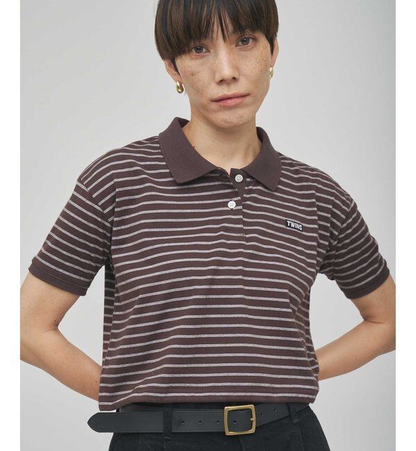 GEMINI「【GEMINI】ボーダーポロカットソー」|Tシャツ・カットソー|