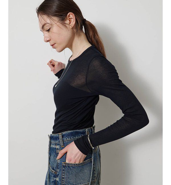  「シアーストレッチロンTEE」|Tシャツ・カットソー|