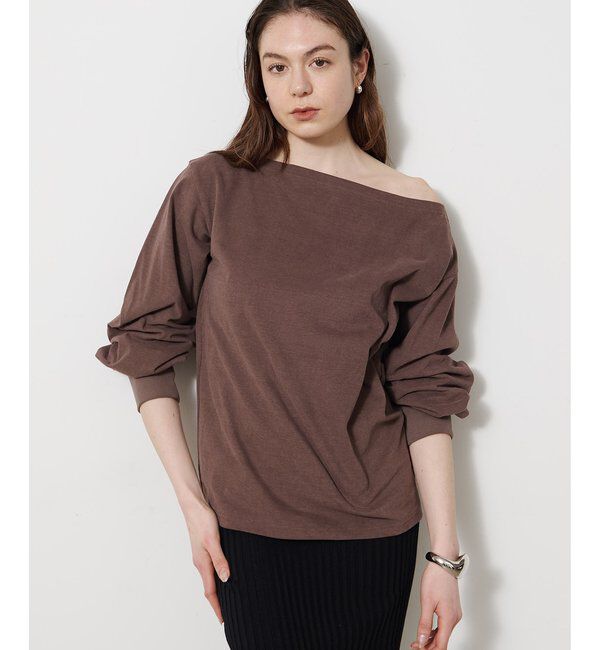  「ヴィンテージワンショルプルオーバー」|Tシャツ・カットソー|ブラウン