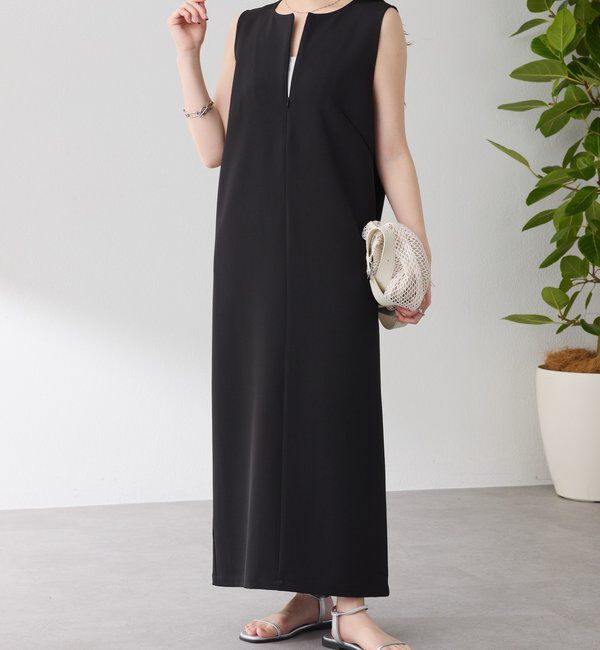  「クールタッチIラインワンピース」|ワンピース|ブラック