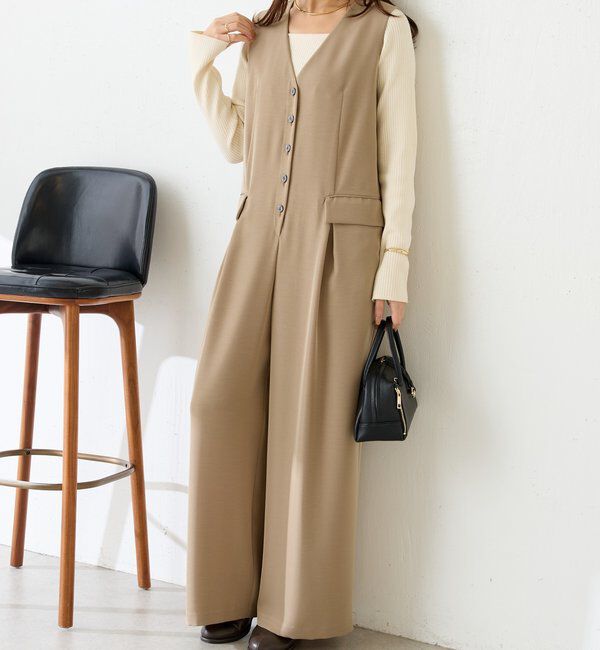  「【スタイルアップ】ベストオールインワン/セレモニー」|ワンピース|