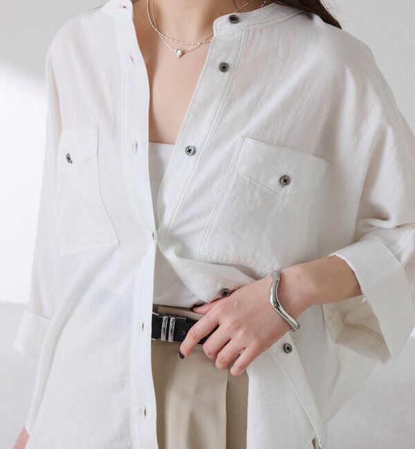  「Q.anos　ドルマンシアーデニムシャツ」|シャツ・ブラウス|