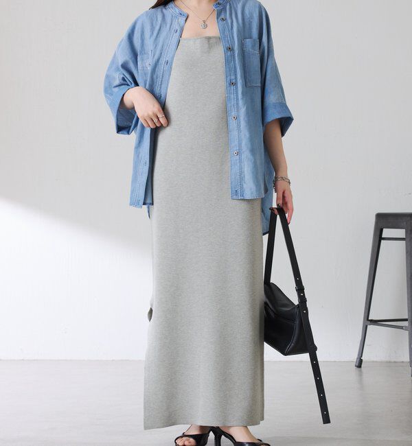  「Q.anos　ドルマンシアーデニムシャツ」|シャツ・ブラウス|